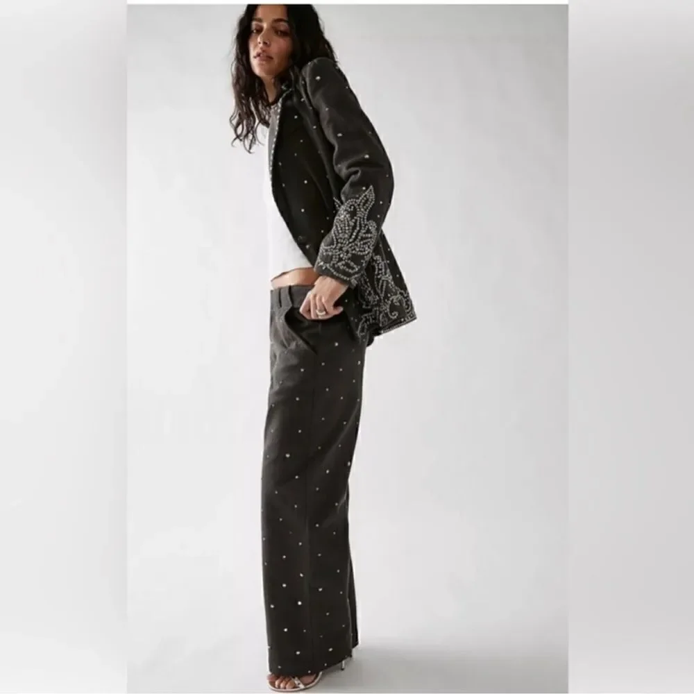 Free People Embellished Suit Set/ size 2